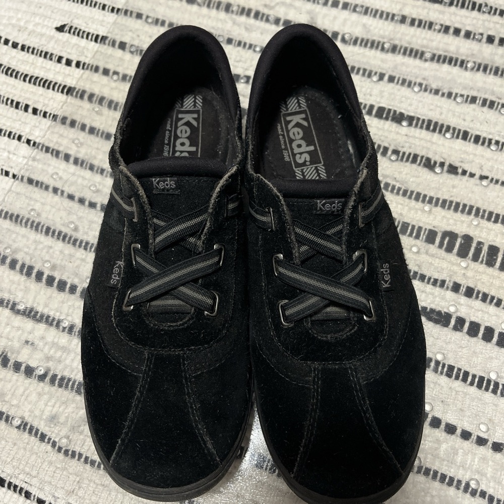 Keds Black Suede Solea Closure Slide-on Women’s Sneakers